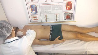 Nurse Has Her First Patient with an Erect Penis!
