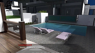 Away From Home Part 19 Redhead Hottie in the Pool by Loveskysan69