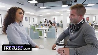 MYLF Boss Charley Harts Office Incentive: Letting Employees Freeuse Fuck Her