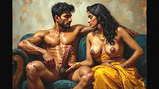 Indian wife gangbang with her office friends