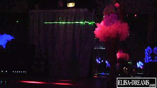 Amateur striptease and Solo masturbation