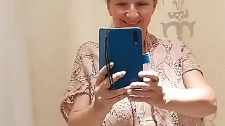I am showing my boobs naked in the in the shop