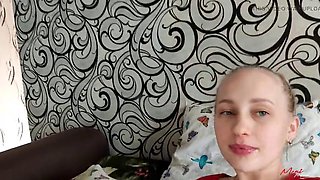 Hot blowjob from sexy blonde