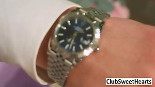 Club Sweethearts invites you to join the bride's tight pussy and wet mouth action