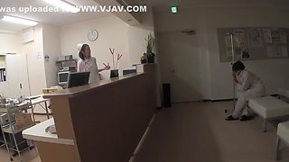 Amazing Nurse, Mika Kojima Is Masturbating For Her Patient
