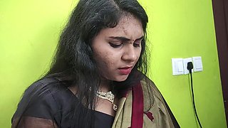 Saree Romance Part 2 Navel Lick Romance of Vaishnavy and Sharun Raj, Mallu Couple Hot Navel Lick, Mallu Girl in Hot Saree Navel