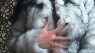 Milfycalla Blowjob in Fur Coats Cum All Over My Expensive Furs