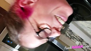 Doggy-style Fashion In The Kitchen Makes Him Jizz