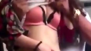 amateur chinese belly and tits flashing