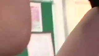 Tight-skirted Teacher Provokes Dick with Her Perfect Beautiful Pantyhose Legs and Feet! Part.1