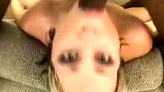 Sexy Slut Gives A Big Cock A Blowjob In The Car