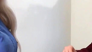 Hot School Nurse Eats Student's Tight Pussy and Makes Her Cum Hard