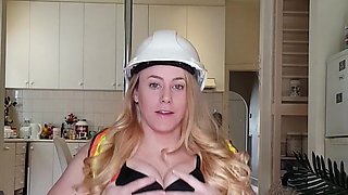 Nude Striptease in My Tradie Workwear! Im a Naughty Girl, Doing This Super Sexy Strip in My Work Clothes