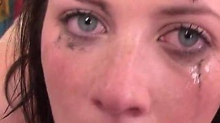Young extreme deepthroat teen face fucked