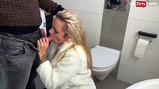 Sexy German Hottie Gets Picked Up And Fucked In The Bathroom