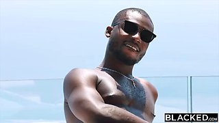 BLACKED Babes Have 3 BBC Pool Side Orgy