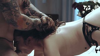 Victoria Voxxx gets an intense pussy pounding from tattooed dude