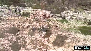 Blonde German Babe Hooks Up Outdoors With A Stranger - Dasha Dark And Bad Volodya