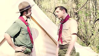 Scoutmaster takes scoutboy Ethan Tate's anal virginity!