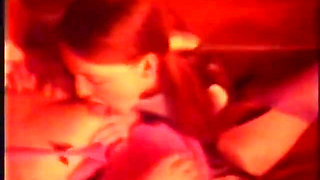 Vintage beauties have 3some interracial fun with cum swapping - (Video has no audio but music)