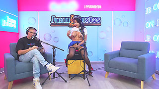 Busty Mayaofi Goes Wild Riding the Machine and Ends up Asking for All the Cameraman's Cum on Her Face.