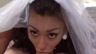 This bride can swallow