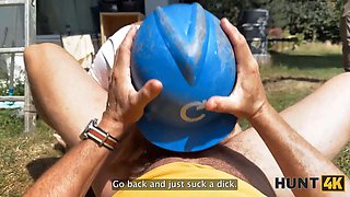 Hunt4k. hunter tempted a hot young girl with Big Boobs and abased her boyfriend
