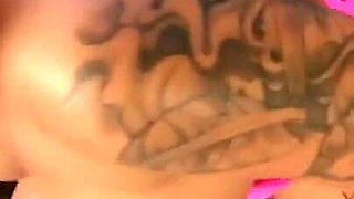 Sexy Tattooed MILF Fucked and Creampied in Mouth and on Big Tits
