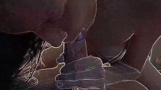 Slim Teen with Cum on Tongue