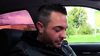 Public POV sex on date after BJ in car
