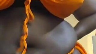 Curvacious Black BBW Showing off in a Sexy Lingerie