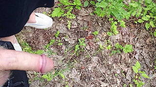 A Friend Sucks My Dick in a Park and Swallows Cum