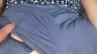 A Nice, Delicious Cumshot All Over the Hot Old Lady's Ass. the Sperm Dripped From Her Ass.