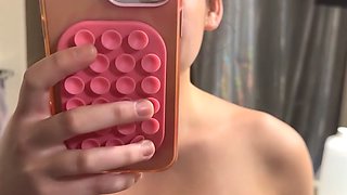 Talking dirty while I reveal my big natural asian titties
