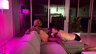 Amateur couple fucking and girlfriend gives a blowjob
