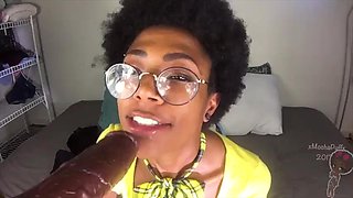 Tutor Break: Blowjob, Solo  Ebony Porn