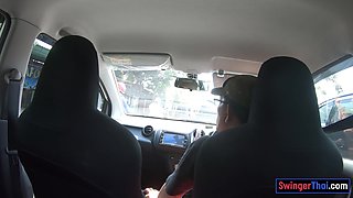 Bubble ass Thai GF garden blowing and copulate