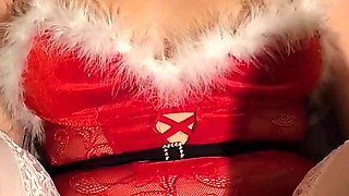 Full Christmas Lingerie set and Video