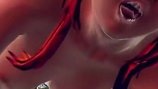3D Hairy Busty Redhead Loves Sex with a Metal Cock