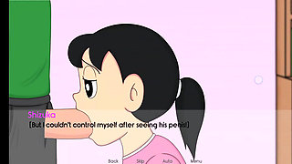 Naughty Nobita doing bang bang