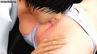 Teen animated girl gets licked and laid