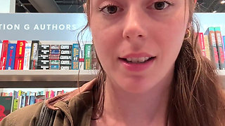 Trying Not to Cum in the Bookstore While Hunting for Smut
