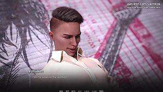 Pink Hair Skinny Teen with Hot Small Tits Outdoor Handjob & Blowjob - Taboo University(steam Game) - Part 21