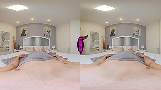 Preggo Tease By Request - Pregnant Brunette VR Blowjob POV