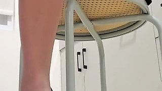 Sexy Legs in Nylon Pantyhose and Pumps Worship - Live Stream