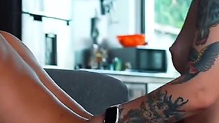 Lesbian Full Day with Strapon, Double Dildo and Huge Toy