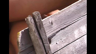 Outdoor Threesome Fuck with Camera Man and Hot Chicks