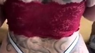 Busty brunette anal solo masturbation