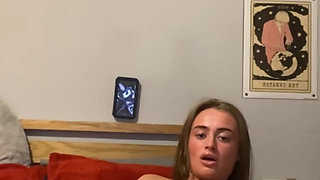 Tattooed horny emo fingering fast and messy while the cam catches it all