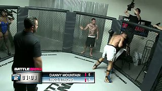 Big breasted sexpot Stacy Adams ends up having sex with an MMA fighter